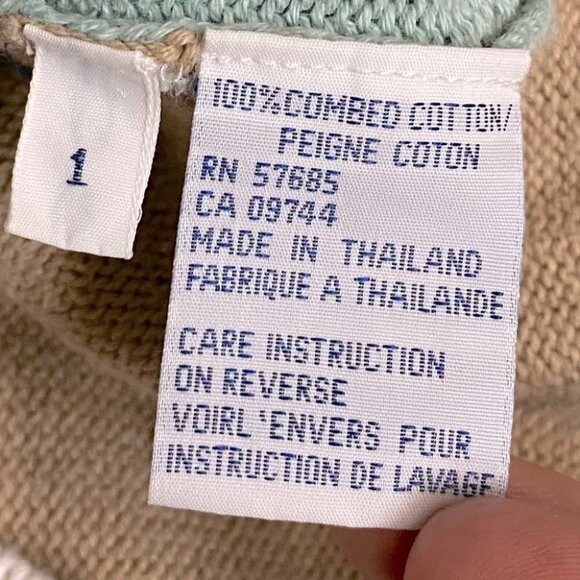 Vintage La Mode Spruce Ridge Pastel Colour Block Button Up Knit Cardigan M - Picture 6 of 14